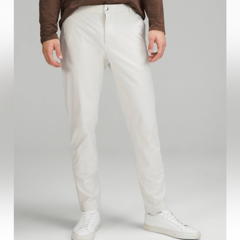 Commission Classic-Fit Pant 36 x 32L Bone White Cream NOT WORN TAGS ON lululemon